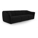Cosmopolitan Design Crna baršunasti sofa 292 cm Tokyo – | shoptok.hr