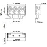 Open design OR84603 - zidno svetlo verno 2xE14/12W/230V mesing | Eponuda.com