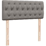  Otomanski okvir kreveta s madraca smeđesivi 120x200cm tkanine | shoptok.hr