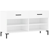 vidaXL Klop za čevlje bela 102x35x55 cm inženirski les, (20809561) Cene