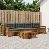  Set vanjskih sofa 5 kom. Prirodna i antracit | shoptok.hr
