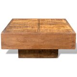 Furnova Klubska mizica rjava kvadratna trden mangov les, (21915321) | Shoptok.si
