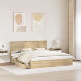  krevet s od storage sonoma hrast 180 x 200 cm konstruirano drvo | shoptok.hr