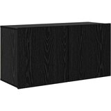 vidaXL TV stenske enote 5 pcs Črna Orehovina Konstruiran les | Shoptok.si
