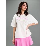 Sinsay Pamučna majica s printom | shoptok.hr