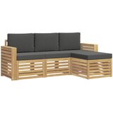  Set vanjskih sofa 4 pcs Bijela i antracit 197,5 x 122,5 x 73 cm | Shoptok.si
