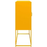 vidaXL Komoda boja senfa 100,5x39x107 cm hladno valjani čelik | shoptok.hr