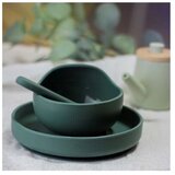 Petite&Mars Silikonska zdjelica s vakuumom 360 ml Take&Match 6 m+, Misty Green | Eponuda.ba