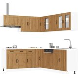  11-dijelni set kuhinjskih ormarića Kalmar konstruiranog drva | shoptok.hr