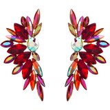  Naušnice WI-38842 - Crvena / Zlatna KP38842 | shoptok.hr