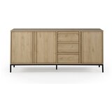 Marckeric Komoda u dekoru hrasta u prirodnoj boji 180x80x40 cm Luc – Cijene
