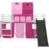  Okvir Krevet za Dječji Loft Bijela i roza 75 x 190 cm Metal | shoptok.hr