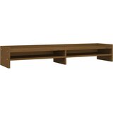  Stalak za monitor boja meda 100x24x16 cm od masivne borovine | shoptok.hr