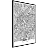  Poster - City Map: Paris 20x30 Cijene