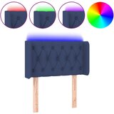Maison Chic LED Posteljno vzglavje - Vzglavna omarica - Nočna omarica modro 83x16x78/88 cm blago, (21709601) Cene