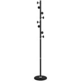  Stalak za kapute crni 176 cm od željeza obloženog prahom | shoptok.hr