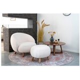 House Nordic Kremno bel fotelj z naslonjalom za noge Savona – | Shoptok.si