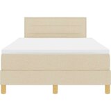  Krevet s podnicom s madracem krem 120x200 cm tkanina | shoptok.hr