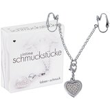  Intimni nakit s srcem iz kamenčkov (srebrni) | Shoptok.si