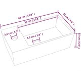  Umivaonik bijeli 48 x 25 x 15 cm keramički | shoptok.hr