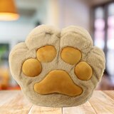 Plišani jastuk u obliku mačje šape sa džepom za ruke 40cm - bež | shoptok.hr