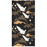  Tapeta - Oriental impressions - decorative pattern with a motif of flying cranes on a dark background 50x1000 Vodootporna | shoptok.hr
