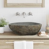  Umivaonik od riječnog kamena Svijetlo siva 52 x 40 x 15 cm | shoptok.hr