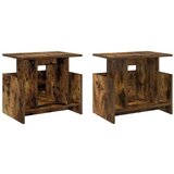 TV stojalo 2 pcs Dimljeni oreh 50 x 35 x 45 cm Konstruiran les, (5000132127) | Shoptok.si