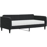 The Living Store Dnevna postelja z vzmetnico črna 90x190 cm žamet - Dnevna Postelja Z Vzmetnico, (21491859) | Shoptok.si