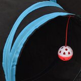  Tunel za mačke s 3 smjera crno-plavi 90 cm poliesterski | Eponuda.com