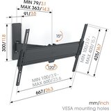 Vogels TVM1623 nosač za 40"-77" nagib + TVM1223 nosač za 19"-43" nagib gratis | shoptok.hr