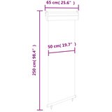 Balkonska bočna tenda 65 x 250 cm krem | shoptok.hr
