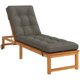  Jastučić za ležaljku VIANEN 100% poliester Siva 200 x 50 x 8 cm | shoptok.hr