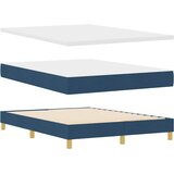  s opruga kutije s madracem Plava 140 x 200 cm tkanina | shoptok.hr