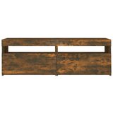 TV ormarić s LED svjetlima boja dimljenog hrasta 120x35x40 cm | shoptok.hr