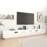 vidaXL TV ormarić s LED svjetlima bijeli 300 x 35 x 40 cm | shoptok.hr