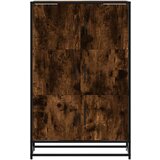vidaXL Visoka ploča dimljeni hrast 68x35x106,5cm izrađeno drvo i metal | shoptok.hr