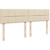  Krevet s oprugama i madracem krem 200 x 200 cm od tkanine | shoptok.hr