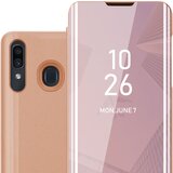 Cadorabo CARE, združljiv s Samsungom v Kunzit Pink - prozorno za zaščito z ogledalom z zrcalo z funkcijo stojala 360 stopinj zaščita, (20570860) Cene
