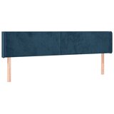  LED uzglavlje tamnoplavo 183x16x78/88 cm baršunasto | shoptok.hr