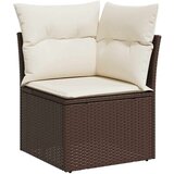 vidaXL 11-dijelni set vrtnih sofa od poliratana s jastucima smeđi | shoptok.hr