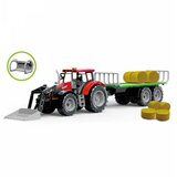  traktor sa namenskom kašikom i prikolicom za bale sena Cene