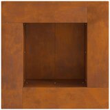 vidaXL Otporn čelik/Smeđa Corten čelik 60 x 60 x 30 cm Vanjski vatra | shoptok.hr
