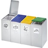 VAR Posoda za ločeno zbiranje surovin, za prostornino 60 l, 3 zbiralniki | Shoptok.si