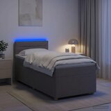 Boxspring krevet s madracem Sivosmeđa 100 x 200 cm Tkanina - Sivosmeđa 100 x 200 cm Dizajn linija | shoptok.hr