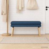  Klupa s dvostrukim slojem Plava 110 x 40 x 47 cm Tkanina | shoptok.hr
