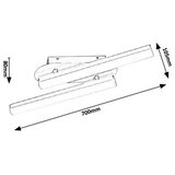 Rabalux 5785 - LED kupatilsko zidno svetlo MARIUS LED/18W/230V IP44 | Eponuda.com