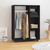  Ormar crni 80 x 40 x 110 cm od iverice | shoptok.hr