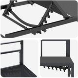  Ležaljka Crna 200 x 62 x 59,5 cm Tekstilen | shoptok.hr