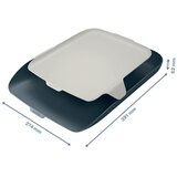 Leitz Cosy pladenj za dokumente s pladnjem za organizatorje, žametno siv | Shoptok.si